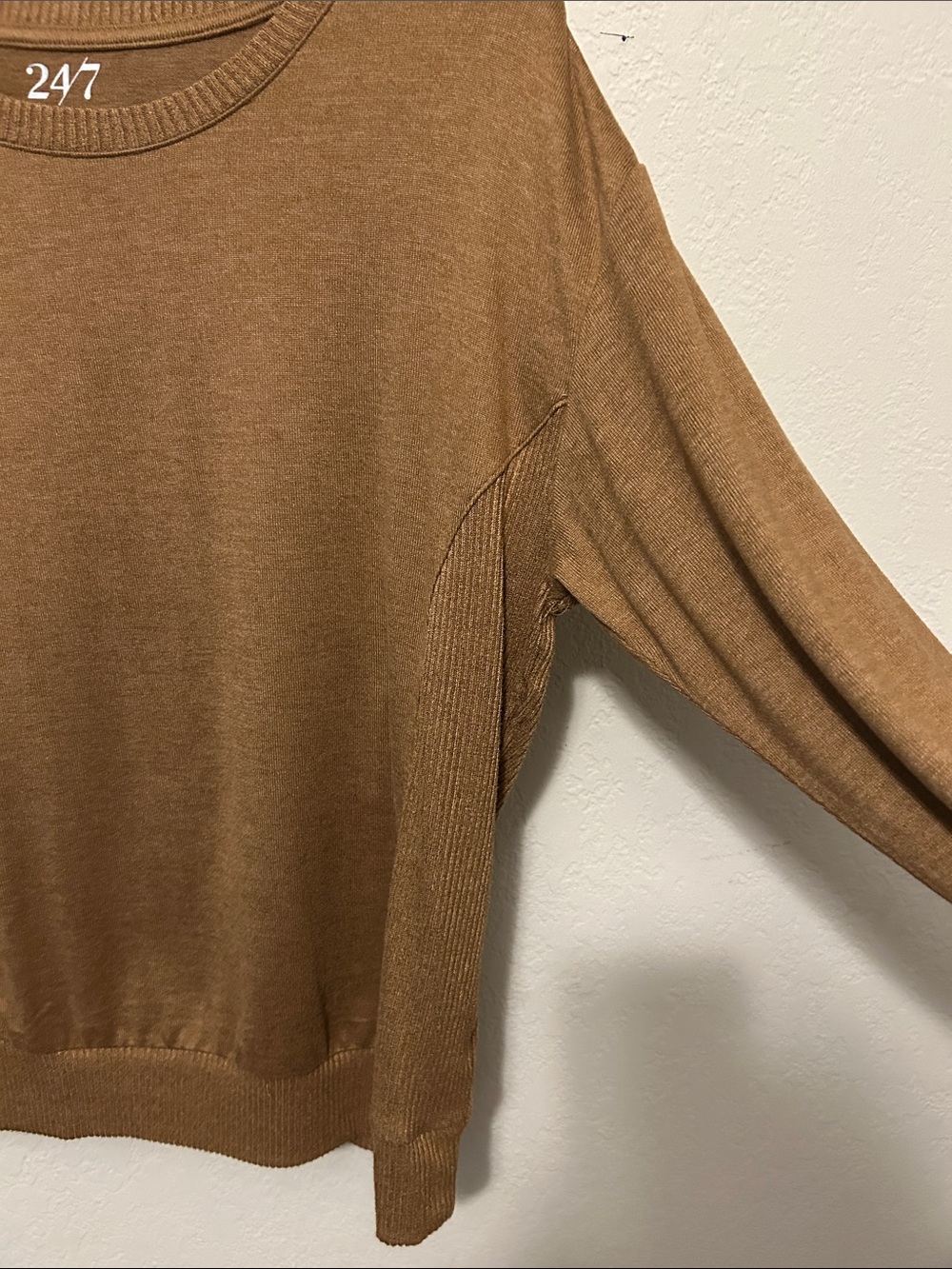 Maurice’s 247 Crewneck Sweater in Camel Brown - Picture 5 of 7